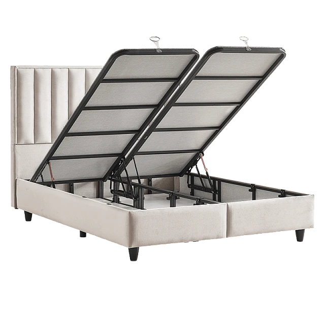 Υπνοδωμάτιο με ταπετσαρία και στρώμα PERRY LUX 140 x 200 - κρεμ 01