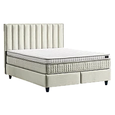 Υπνοδωμάτιο με ταπετσαρία και στρώμα PERRY LUX 160 x 200 - κρεμ 01