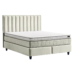 Υπνοδωμάτιο με ταπετσαρία και στρώμα PERRY LUX 160 x 200 - κρεμ 01