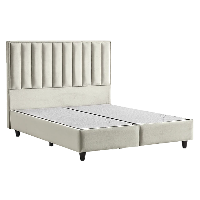Υπνοδωμάτιο με ταπετσαρία και στρώμα PERRY LUX 160 x 200 - κρεμ 01