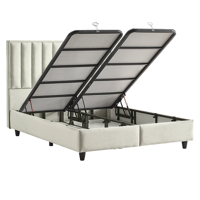 Υπνοδωμάτιο με ταπετσαρία και στρώμα PERRY LUX 160 x 200 - κρεμ 01