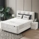 Тапицирана спалня с матрак PAROS 160 х 200 - крем AN