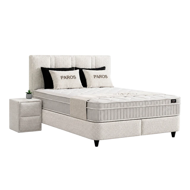 Υπνοδωμάτιο με ταπετσαρία και στρώμα PAROS 160 x 200 - pearl 03