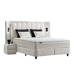 Υπνοδωμάτιο με ταπετσαρία και στρώμα JULIE 180 x 200 - Pearl SY