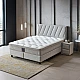 Тапицирана спалня с матрак SIESTA 160 x 200 - сив 02