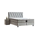 Тапицирана спалня с матрак SIESTA 160 x 200 - сив 02