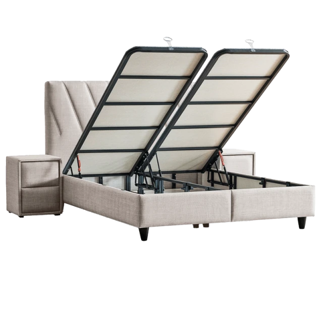 Υπνοδωμάτιο με ταπετσαρία και στρώμα SIESTA 160 x 200 - pearl SY