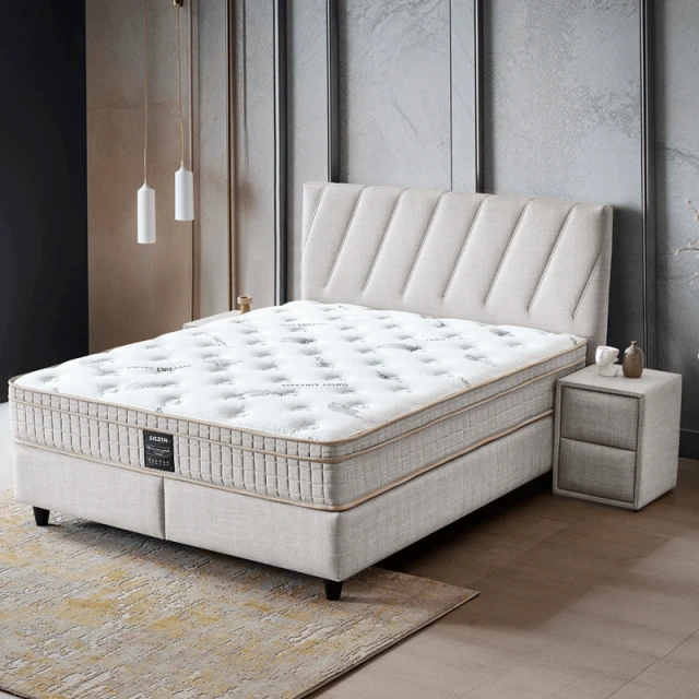 Υπνοδωμάτιο με ταπετσαρία και στρώμα SIESTA 160 x 200 - pearl SY