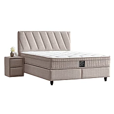 Upholstered bedroom with mattress SIESTA 160 x 200 - cream 03