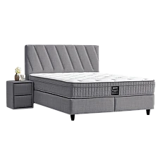 Upholstered bedroom with mattress SIESTA 160 x 200 - anthracite 13