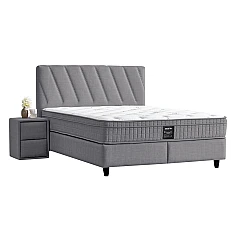 Upholstered bedroom with mattress SIESTA 160 x 200 - anthracite 13