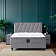 Upholstered bedroom with mattress SIESTA 160 x 200 - anthracite 13