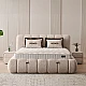 Upholstered bedroom with mattress RODOS 160 x 200 - beige 04