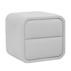 Bedroom bedside table BUMBY - light gray 21