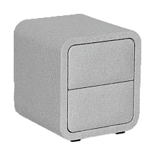 Bedroom bedside table RODOS - light gray 326