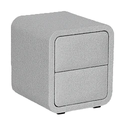 Bedroom bedside table RODOS - light gray 326