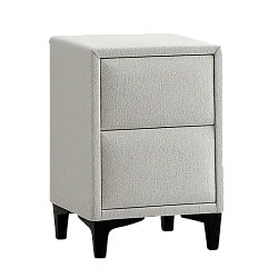 Bedroom bedside table MATHILDA - light gray 21