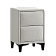 Bedroom bedside table MATHILDA - light gray 21
