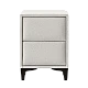 Bedroom bedside table MATHILDA - light gray 21