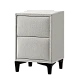 Bedroom bedside table MATHILDA - light gray 21