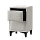 Bedroom bedside table MATHILDA - light gray 21