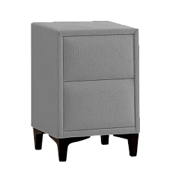 Bedroom bedside table MATHILDA - silver 25