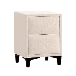 Bedroom bedside table MATHILDA - cream 02