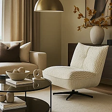 Armchair TREVISO - cream
