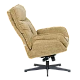 Armchair with stool ANDREA - mustard