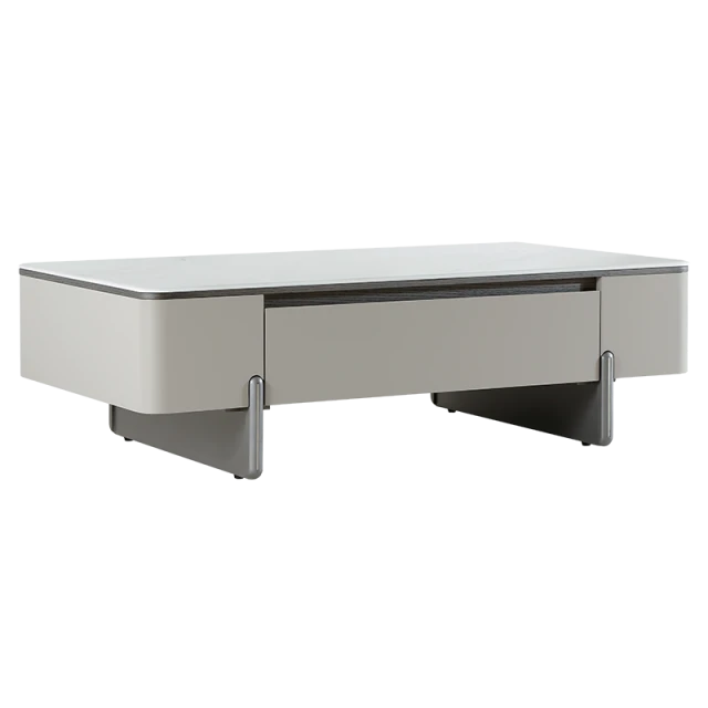 Coffee table FLINT - white-cappuccino