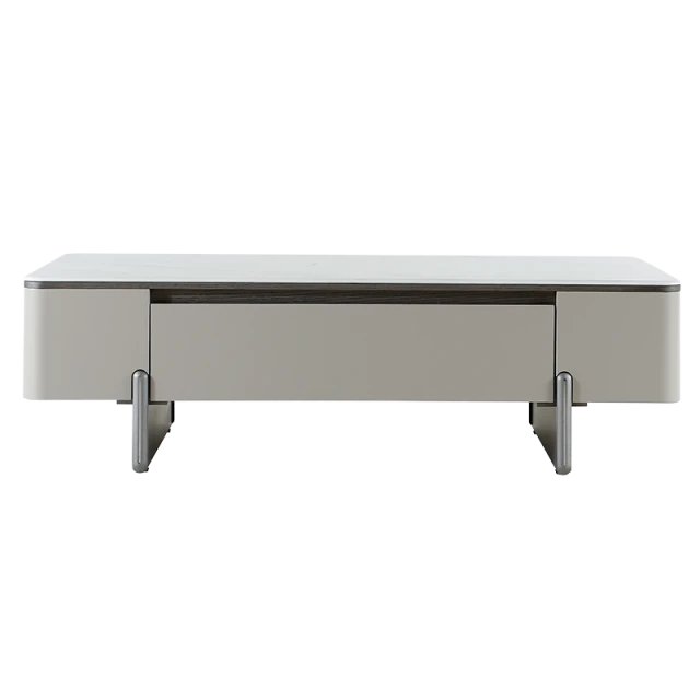 Coffee table FLINT - white-cappuccino