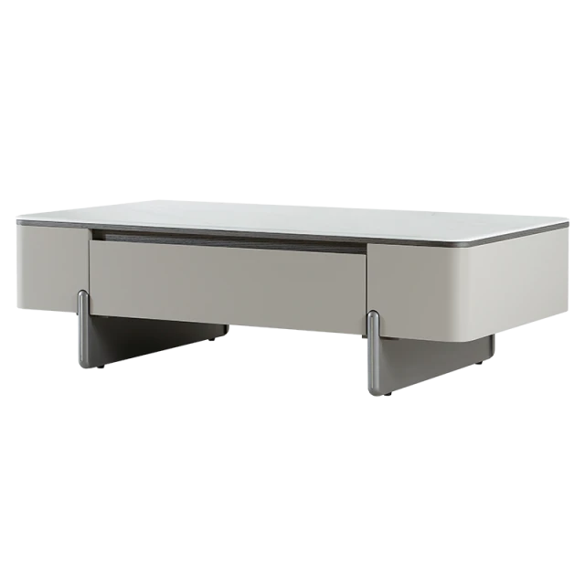 Coffee table FLINT - white-cappuccino