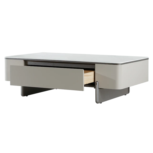 Coffee table FLINT - white-cappuccino