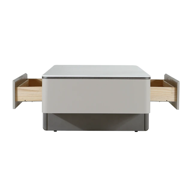 Coffee table FLINT - white-cappuccino