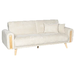 Sofa bed - three-seater GOMA - white E26