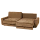 Sofa bed - three-seater BALAMBA - ocher H37
