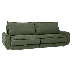 Sofa bed - three-seater BALAMBA - olive green H75