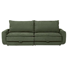 Sofa bed - three-seater BALAMBA - olive green H75