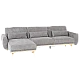 Corner sofa bed VIVI - gray V11