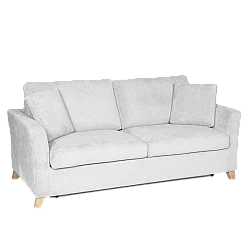 Sofa bed - three-seater FIZI - light gray E05