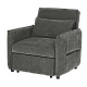 AKETI reclining armchair - dark gray M18