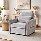 AKETI reclining armchair - gray M11