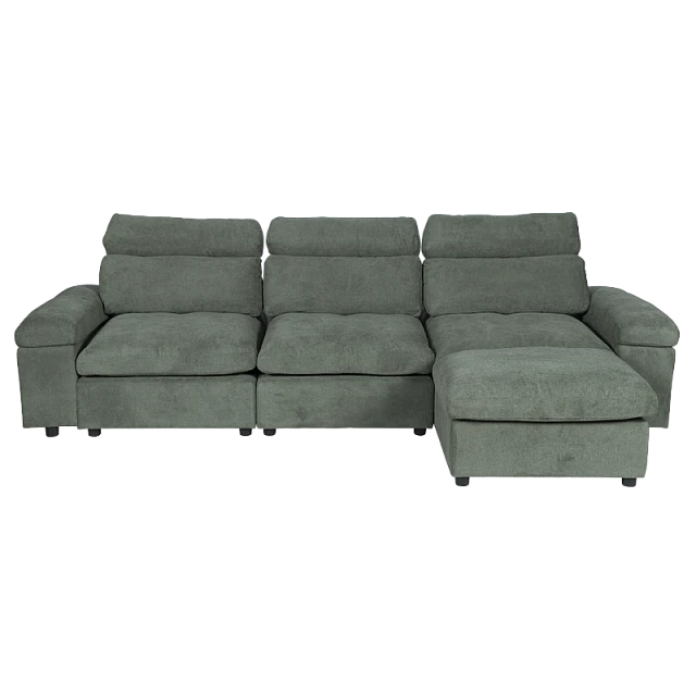 Corner sofa POKO - green C08