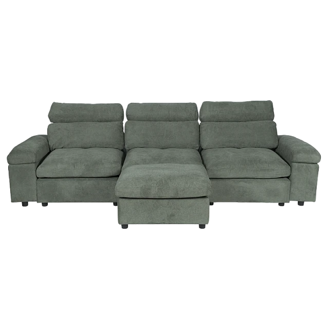 Corner sofa POKO - green C08