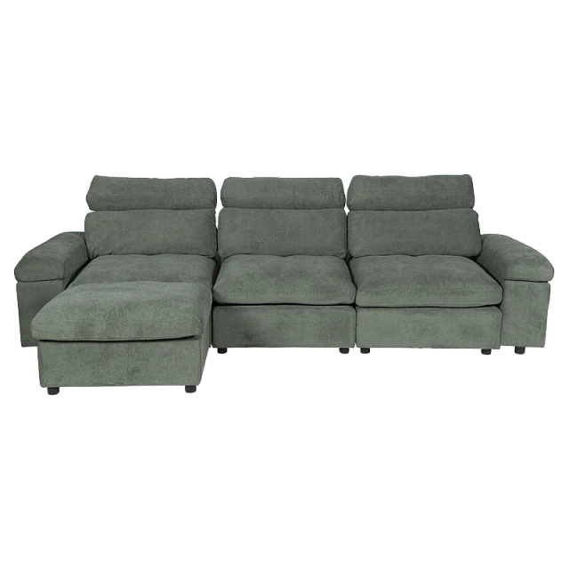 Corner sofa POKO - green C08