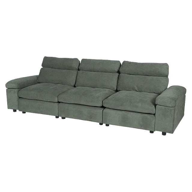 Corner sofa POKO - green C08