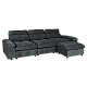 Corner sofa POKO - graphite C21