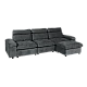 Corner sofa POKO - graphite C21