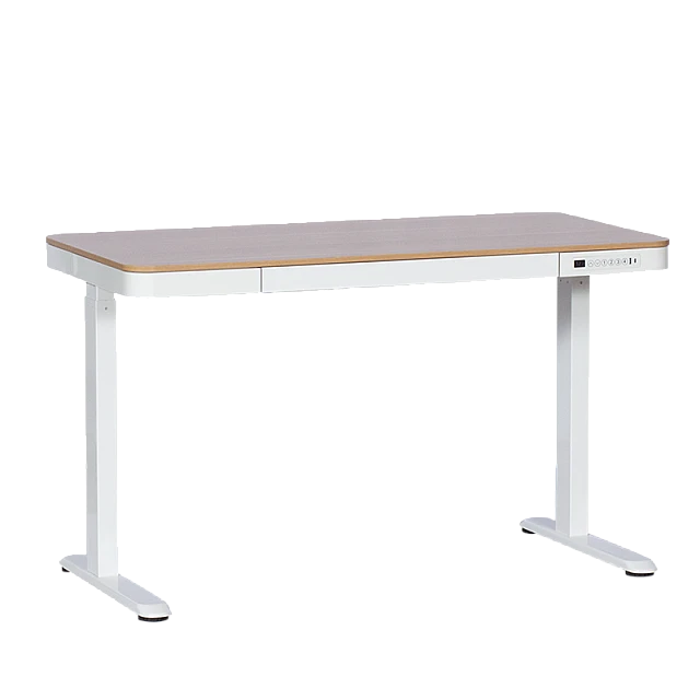 Ергономично регулируемо бюро Carmen CR-118 E - 140 см - бук-бял