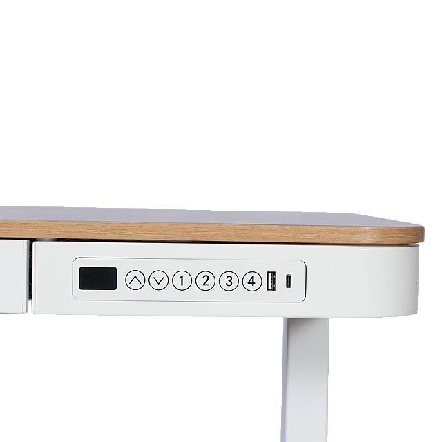 Ергономично регулируемо бюро Carmen CR-118 E - 140 см - бук-бял